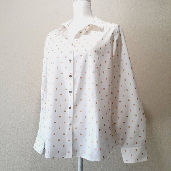 Talbot Metallic Dot Fitted Shirt - Picture 1 of 15